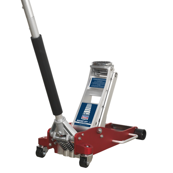 Sealey RJA2500 2.5tonne Aluminium Low Entry Trolley Jack with Rocket Lift