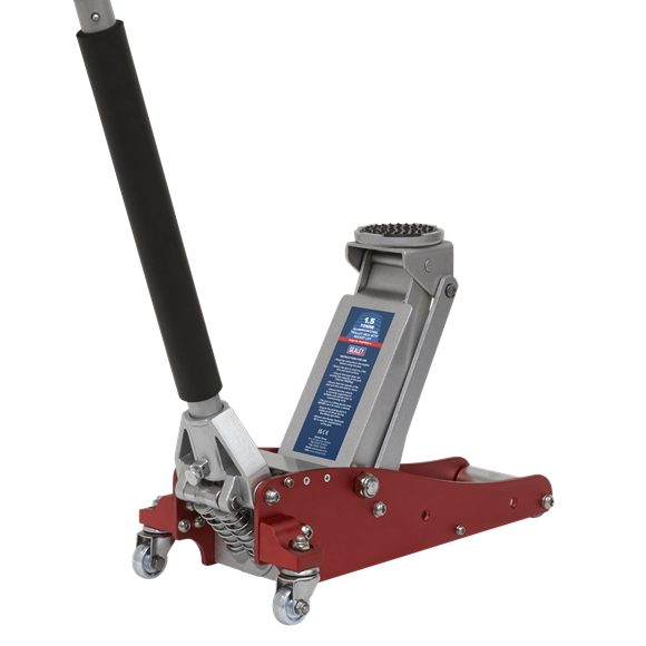 Sealey RJAS1500 1.5tonne Aluminium/Steel Trolley Jack with Rocket Lift