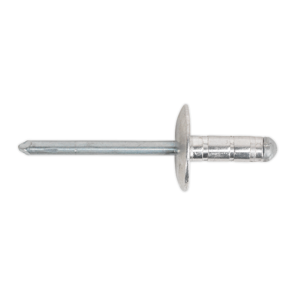 Sealey RM4813L 4.8 x 13mm Aluminium Multi-Grip Rivet Large Flange - Pack of 200