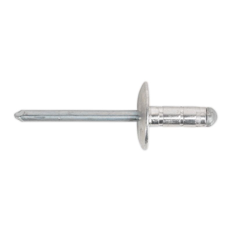 Sealey RM4819L 4.8 x 19mm Aluminium Multi-Grip Rivet Large Flange - Pack of 200