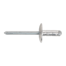 Sealey RM4827L 4.8 x 27mm Aluminium Multi-Grip Rivet Large Flange - Pack of 100