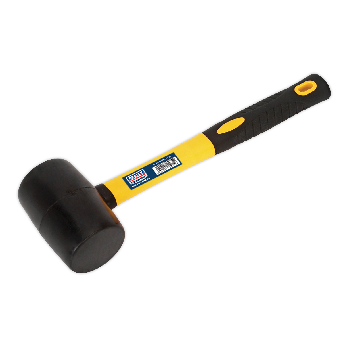 Sealey RMB100 1lb Rubber Mallet with Fibreglass Shaft