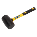 Sealey RMB200 2lb Rubber Mallet with Fibreglass Shaft