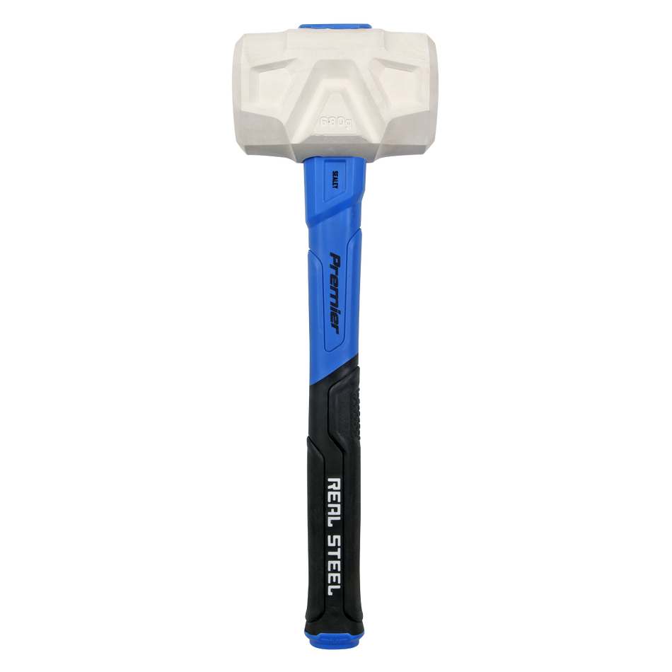 Sealey RMG24 24oz Rubber Mallet with Fibreglass Shaft