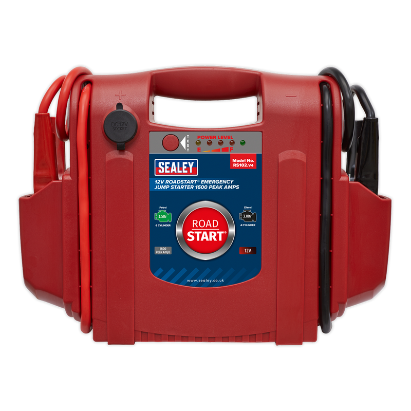 Sealey RS102 1600A 12V RoadStart Emergency Jump Starter