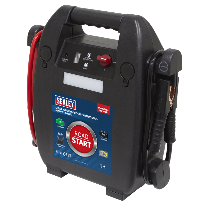 Sealey RS102B 1200A 12V RoadStart Emergency Jump Starter