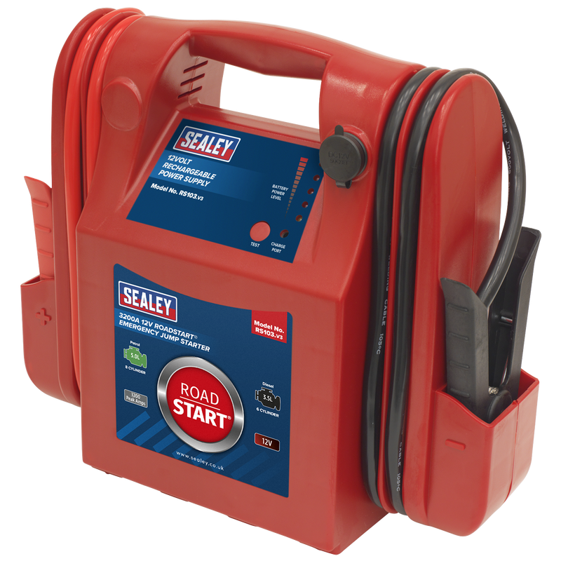 Sealey RS103 3200A 12V RoadStart Emergency Jump Starter