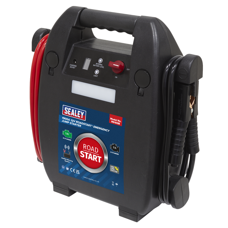 Sealey RS103B 1900A 12V RoadStart Emergency Jump Starter