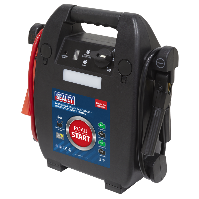 Sealey RS105B 2400/1400A 12/24V RoadStart Emergency Jump Starter