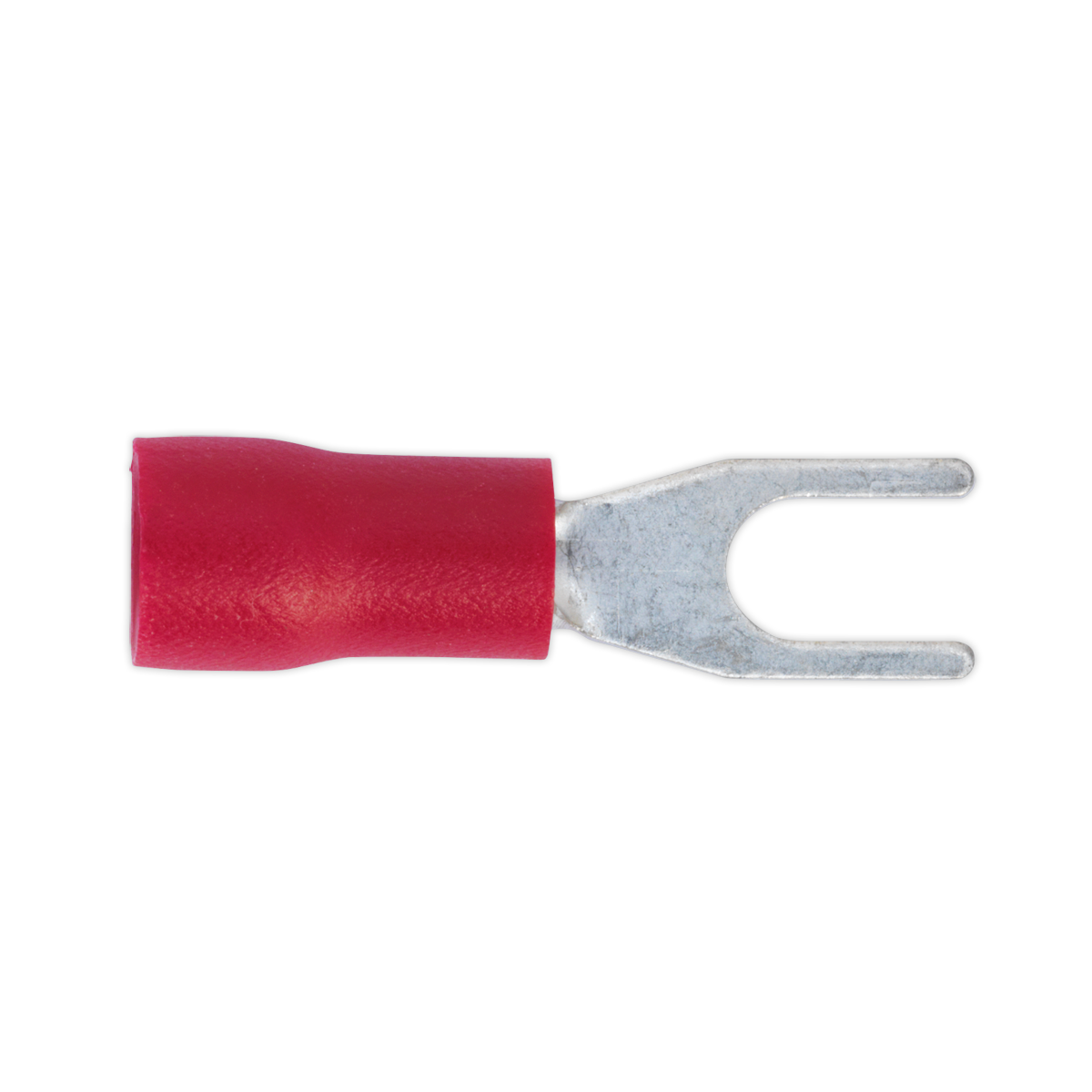 Sealey RT13 3.7mm (4BA) Red Easy-Entry Fork Terminal - Pack of 100