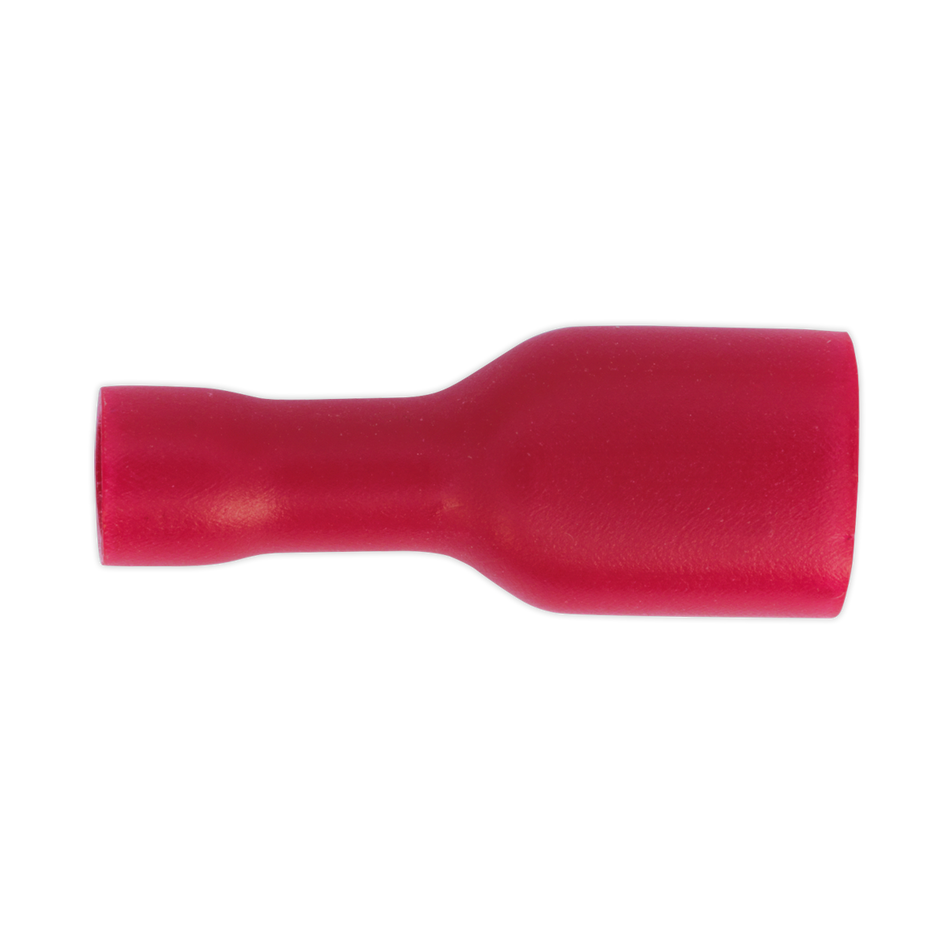 Sealey RT16 6.3mm Red Fully Insulated Female Terminal - Pack of 100