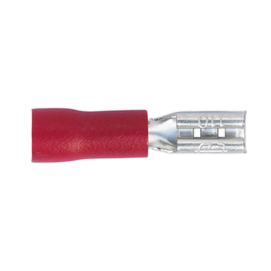 Sealey RT19 2.8mm Red Push-On Female Terminal - Pack of 100