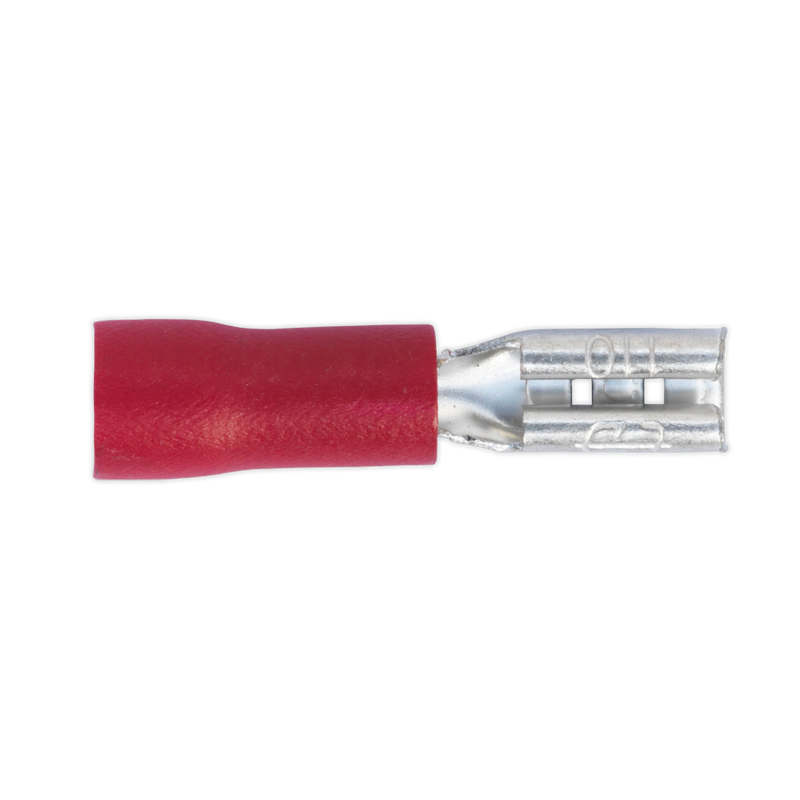 Sealey RT19 2.8mm Red Push-On Female Terminal - Pack of 100