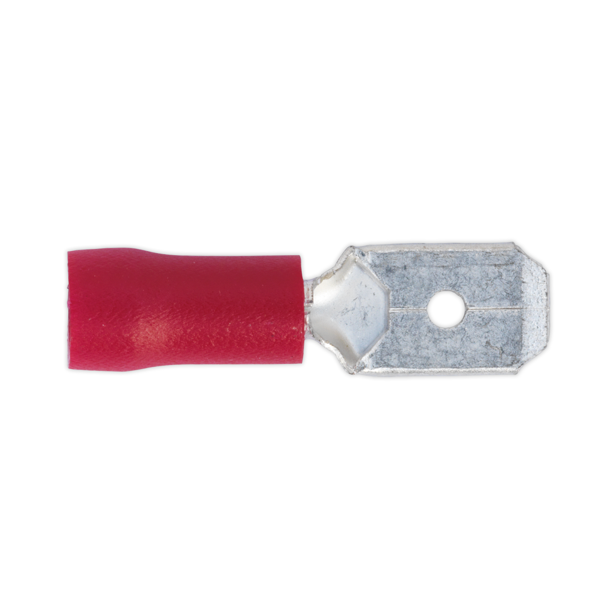 Sealey RT22 6.3mm Red Push-On Male Terminal - Pack of 100