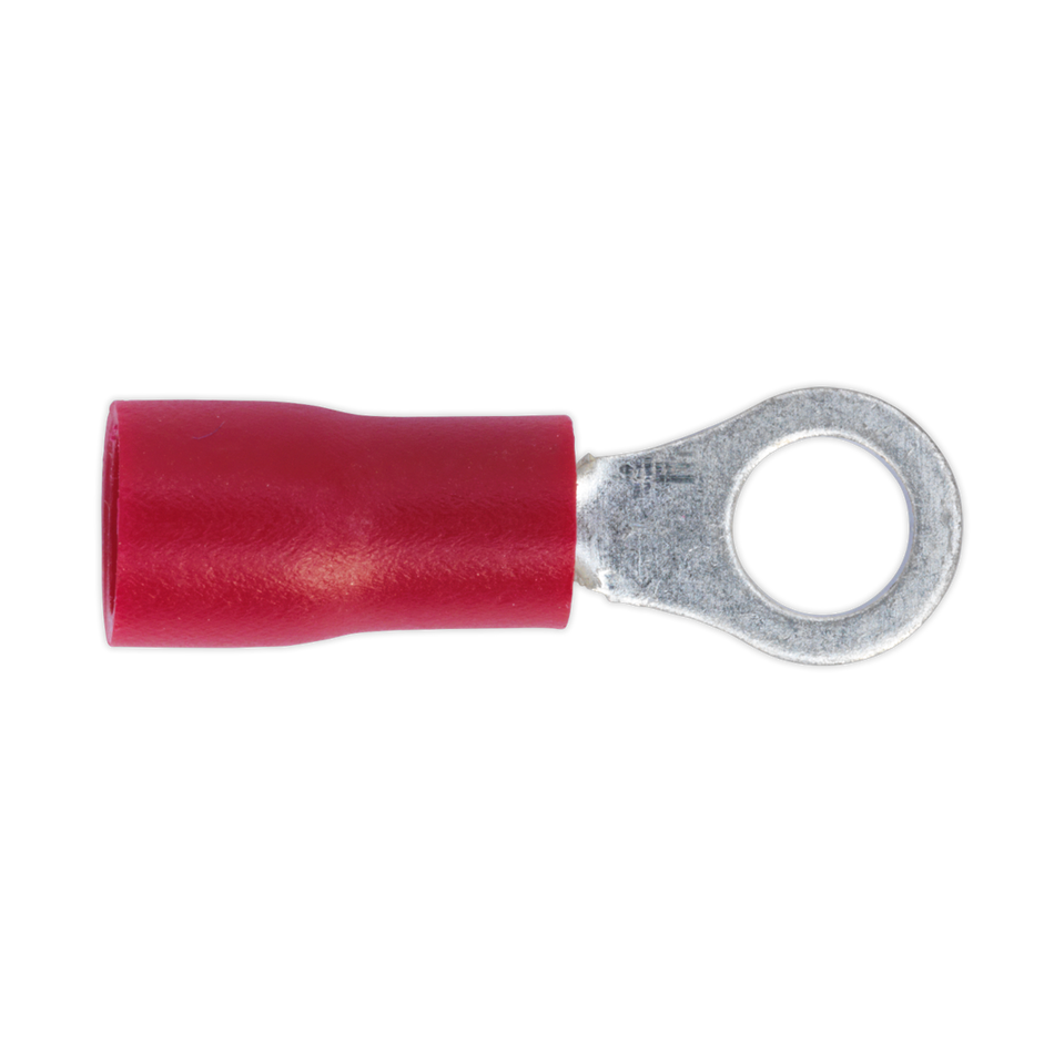Sealey RT24 4.3mm (4BA) Red Easy-Entry Ring Terminal - Pack of 100