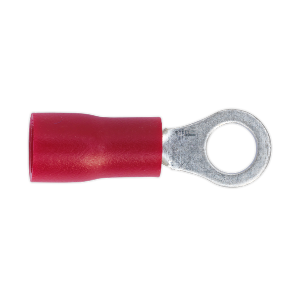 Sealey RT24 4.3mm (4BA) Red Easy-Entry Ring Terminal - Pack of 100
