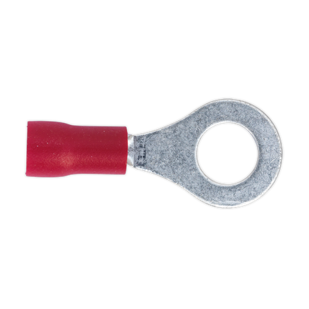 Sealey RT26 6.4mm (1/4") Red Easy-Entry Ring Terminal - Pack of 100