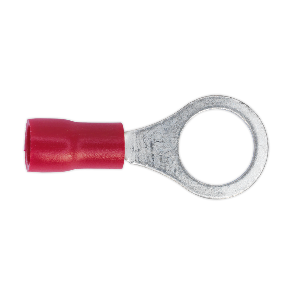 Sealey RT27 8.4mm (5/16") Red Easy-Entry Ring Terminal - Pack of 100
