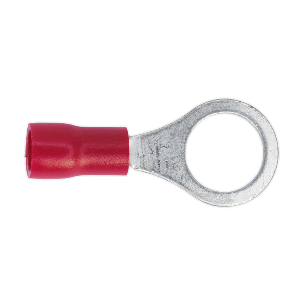 Sealey RT27 8.4mm (5/16") Red Easy-Entry Ring Terminal - Pack of 100