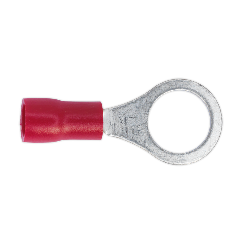 Sealey RT27 8.4mm (5/16") Red Easy-Entry Ring Terminal - Pack of 100