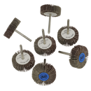 Sealey RTA7FW 7pc 30mm Rotary Tool Flap Wheel Set