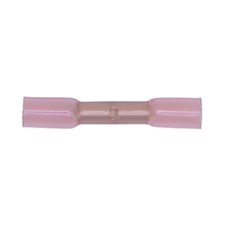 Sealey RTSB100 4.8mm Red Heat Shrink Butt Connector Terminal - Pack of 100