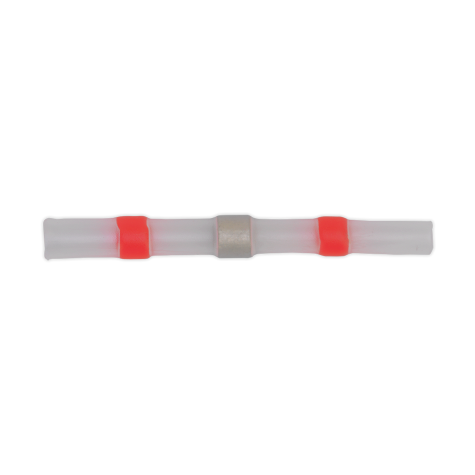 Sealey RTSSB25 Red Heat Shrink Solder Butt Connector Terminal - Pack of 25