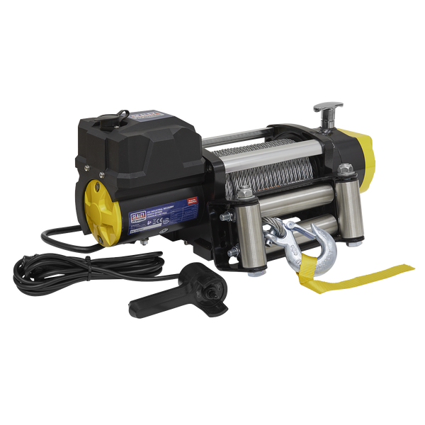 Sealey RW5675 12V Industrial Recovery Winch 5675kg (12500lb) Line Pull