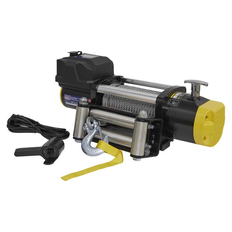 Sealey RW5675 12V Industrial Recovery Winch 5675kg 12500lb Line Pull