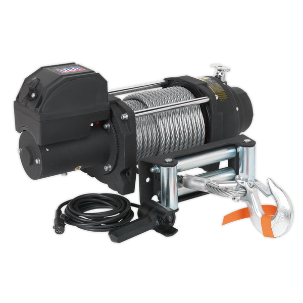 Sealey RW8180 12V Industrial Recovery Winch 8180kg (18000lb) Line Pull