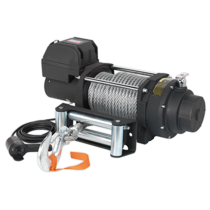 Sealey RW8180 12V Industrial Recovery Winch 8180kg (18000lb) Line Pull