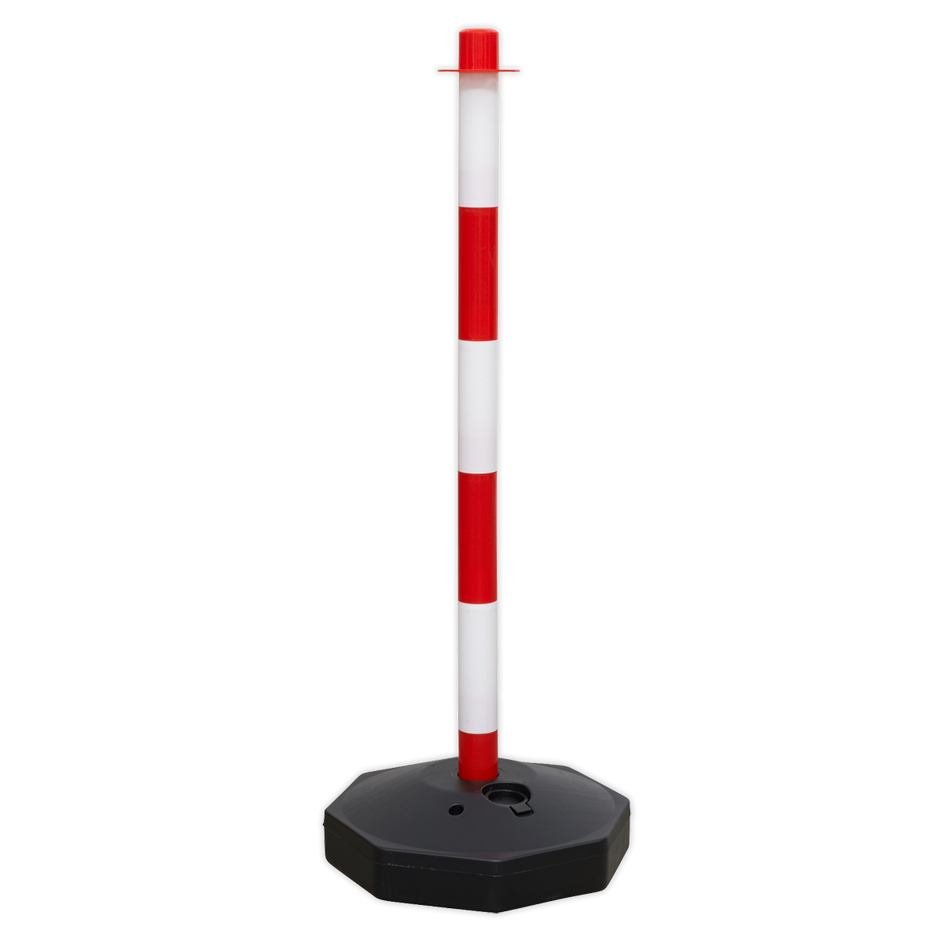 Sealey RWPB01 Red/White Post with Base