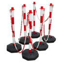Sealey RWSBKIT 25m Red/White Post & Chain Kit