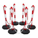 Sealey RWSBKIT 25m Red/White Post & Chain Kit