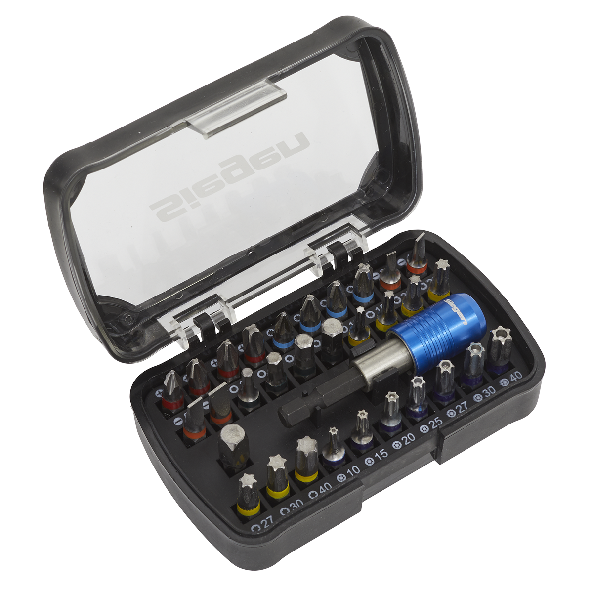 Sealey S01035 32pc Colour-Coded S2 Power Tool Bit Set