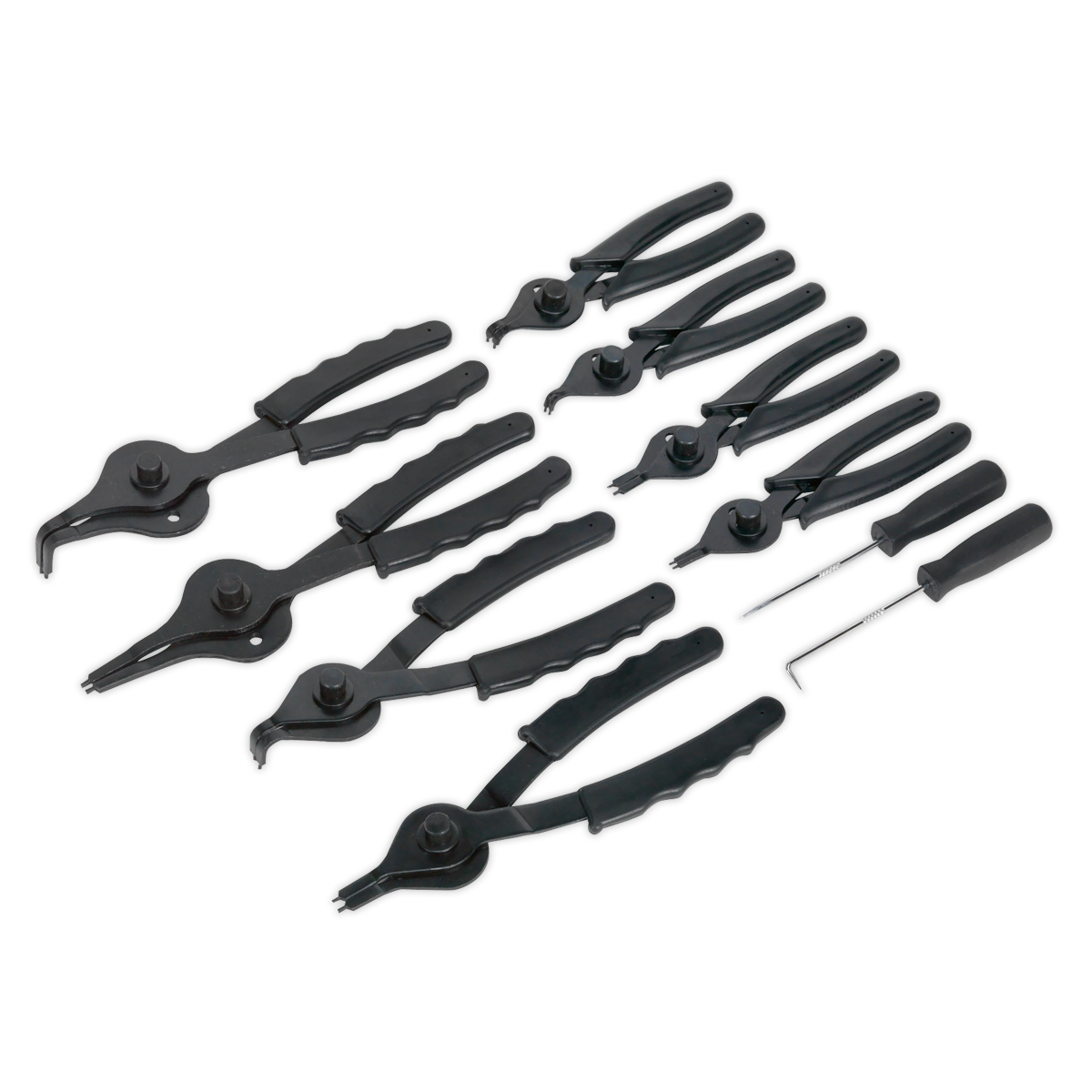 Sealey S01064 10pc Internal/External Circlip Pliers Set