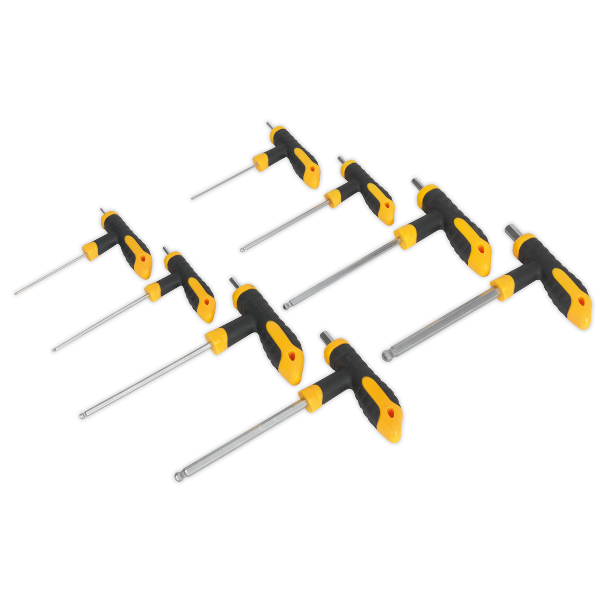Sealey S01069 8pc T-Handle Ball-End Hex Key Set