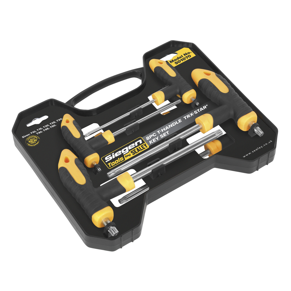 Sealey S01070 8pc T-Handle TRX-Star* Key Set
