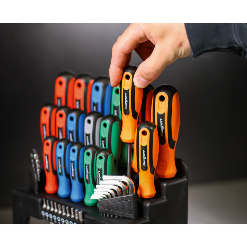 Sealey S01090 44pc Screwdriver, Hex Key & Bit Set