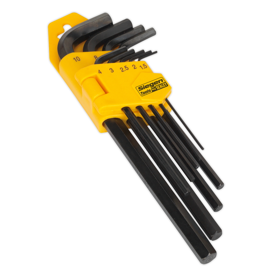 Sealey S01091 9pc Long Hex Key Set