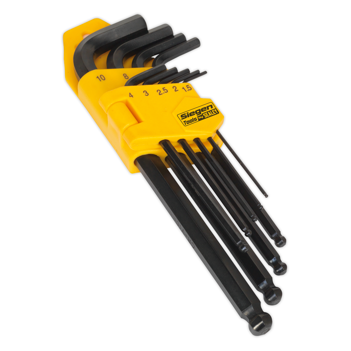 Sealey S01093 9pc Long Ball-End Hex Key Set