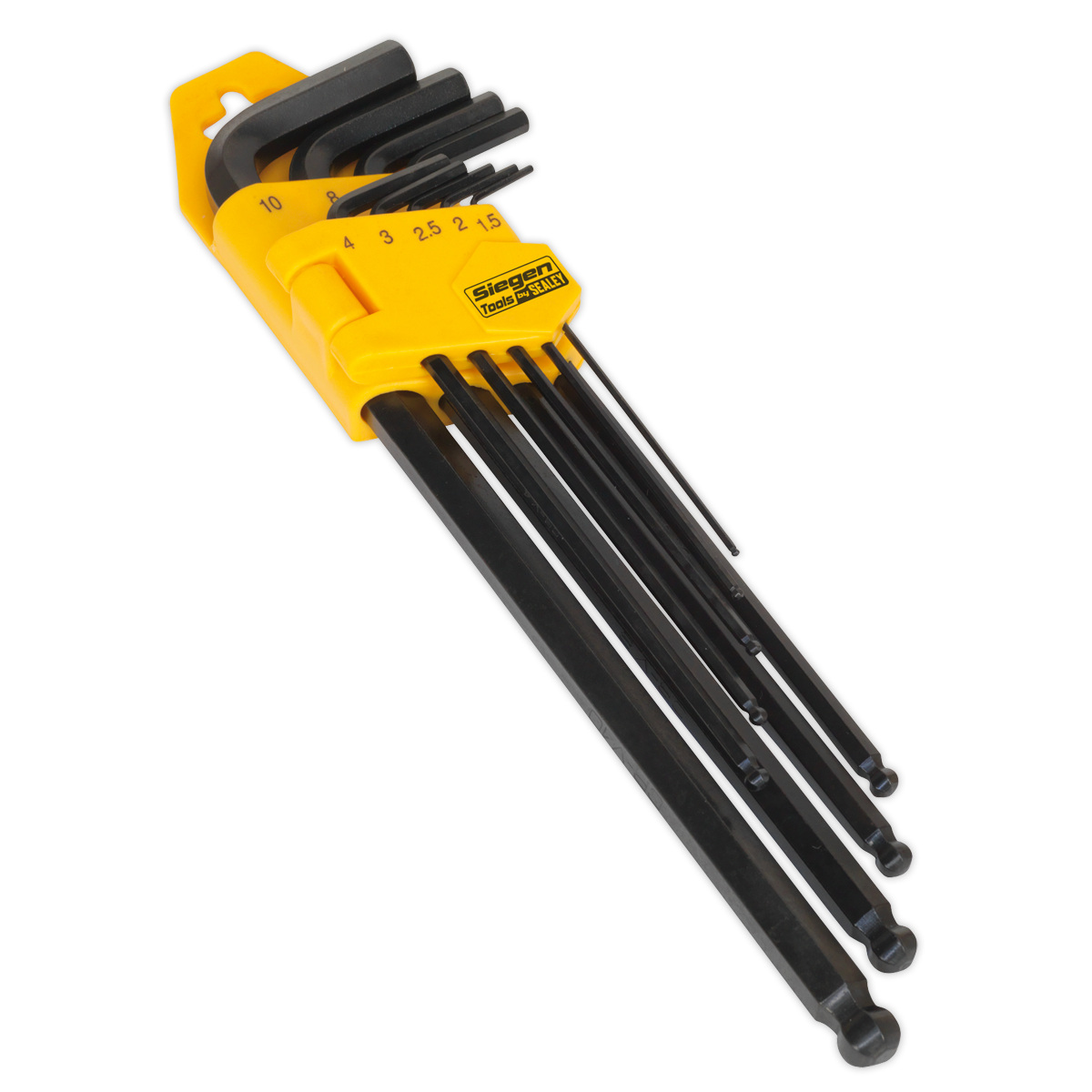 Sealey S01094 9pc Extra-Long Ball-End Hex Key Set