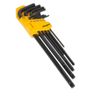 Sealey S01096 9pc Extra-Long TRX-Star* Key Set
