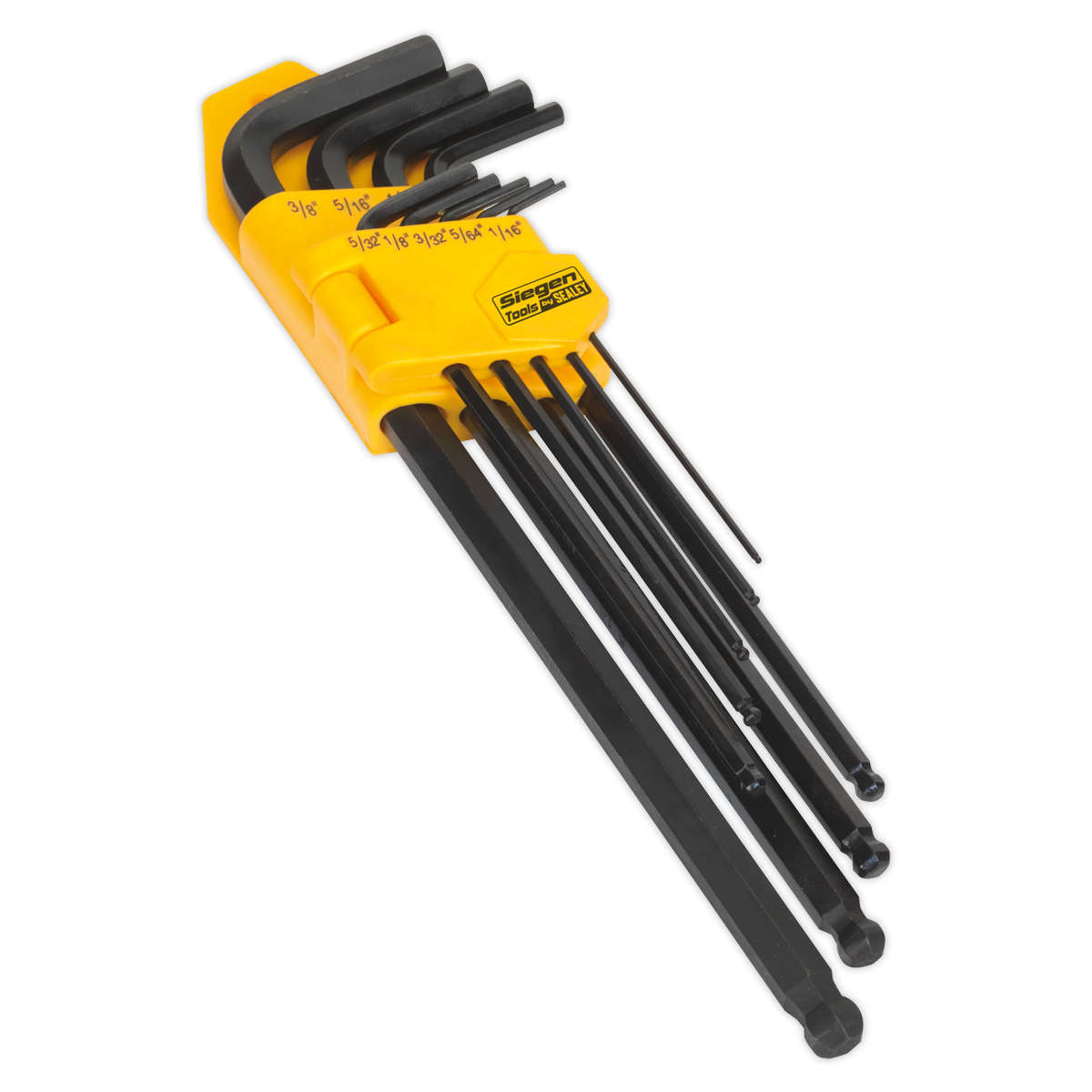 Sealey S01099 9pc Extra-Long Ball-End Hex Key Set - Imperial