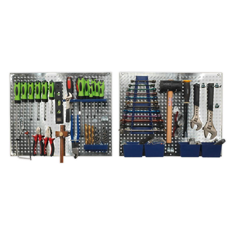 Sealey S01102 34pc Wall Storage Pegboard Set