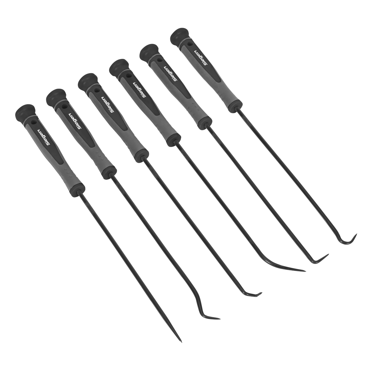 Sealey S01104 6pc Extra-Long Pick & Hook Set