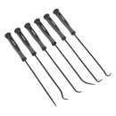 Sealey S01104 6pc Extra-Long Pick & Hook Set