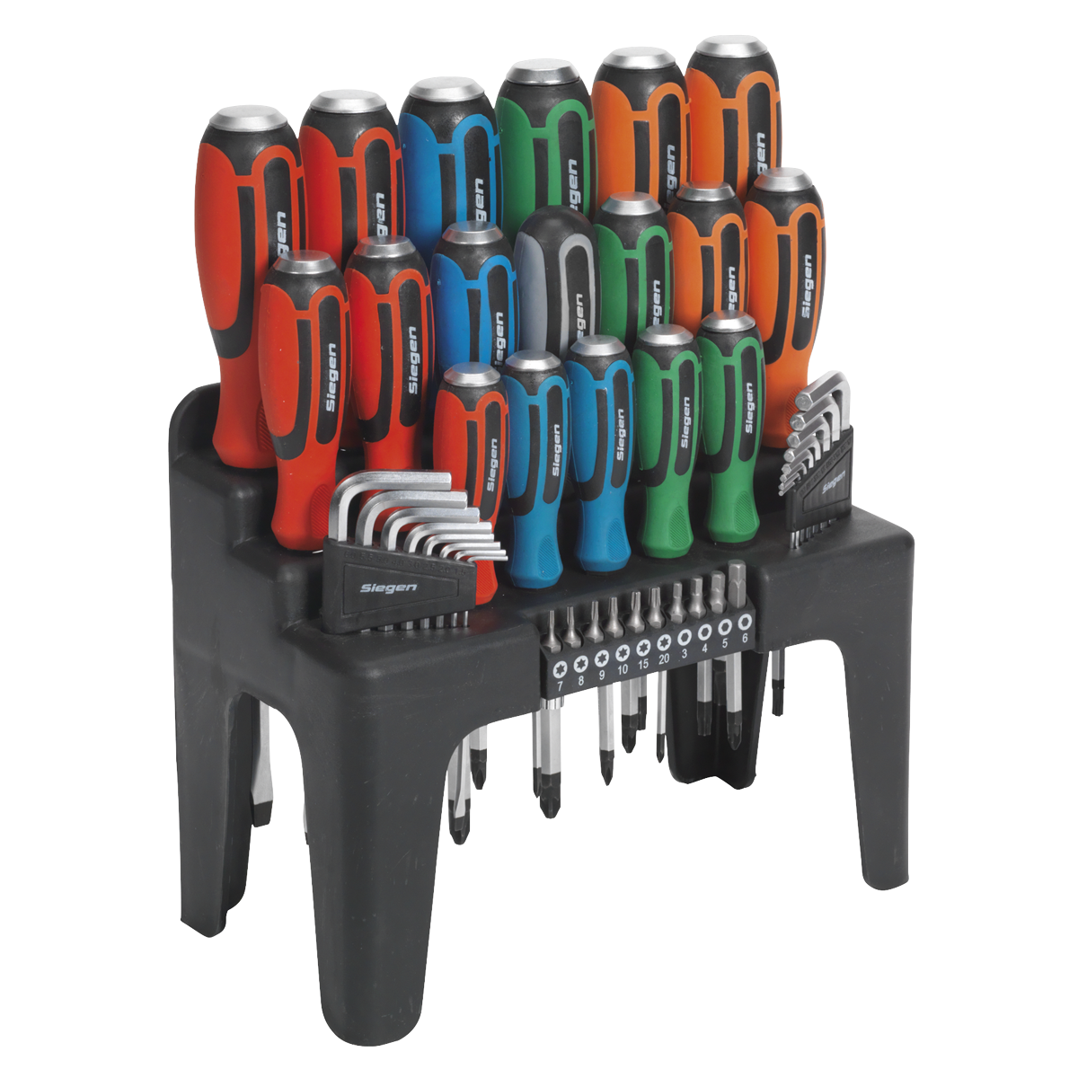 Sealey S01106 44pc Hammer-Thru Screwdriver, Hex Key & Bit Set