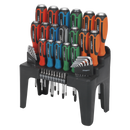 Sealey S01106 44pc Hammer-Thru Screwdriver, Hex Key & Bit Set