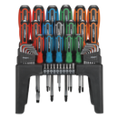 Sealey S01106 44pc Hammer-Thru Screwdriver, Hex Key & Bit Set